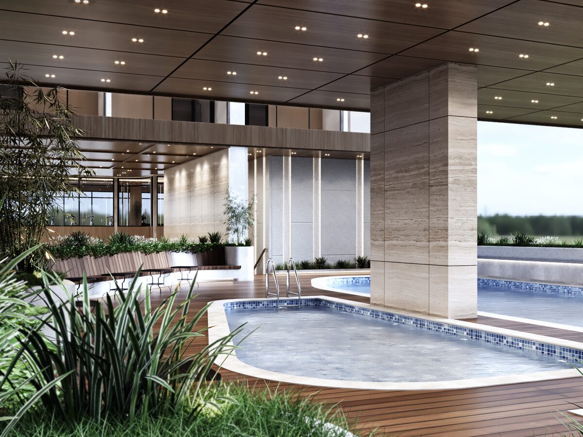 Kolam renang Golden Prima Residence
