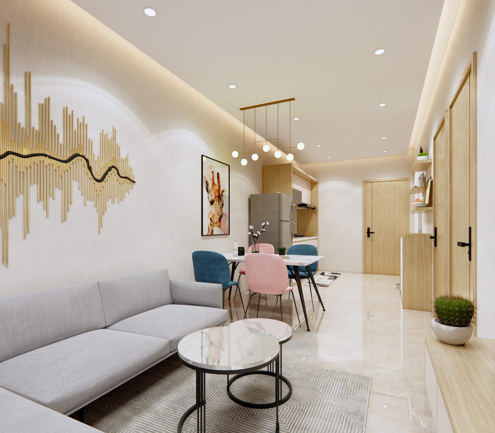 Kamar tidur unit Golden Prima Residence