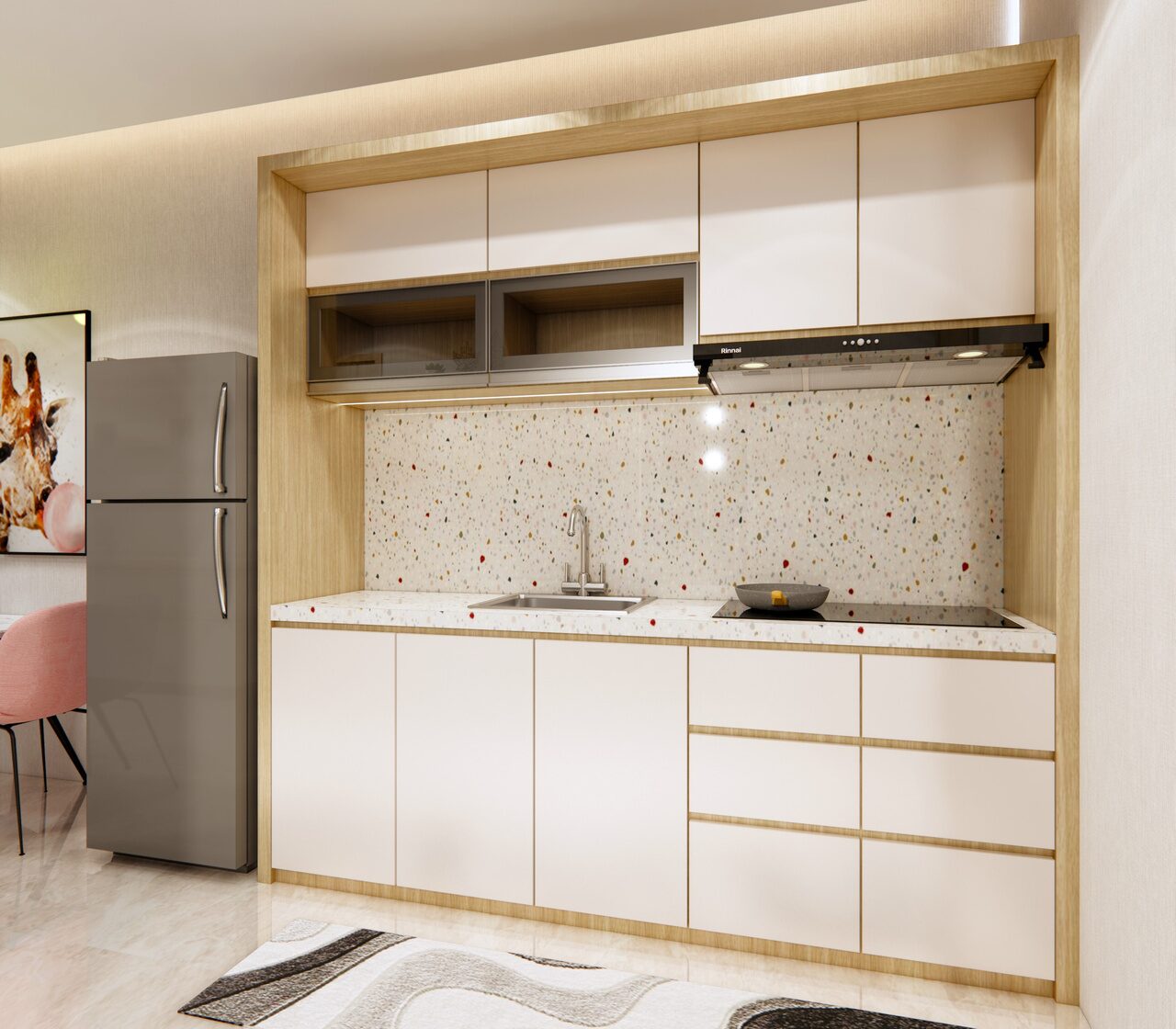 Area dapur unit Golden Prima Residence